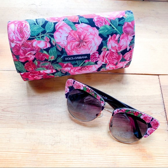 Dolce & Gabbana Accessories - Dolce & Gabbana Rose Cat Eye Sunglasses